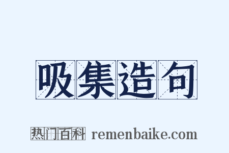 吸集造句是什么意思的图片